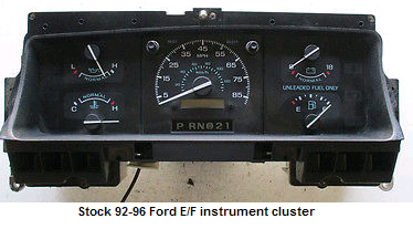 1992-96 Ford instrument cluster