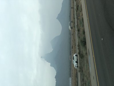 Picacho Peak on a rainy day