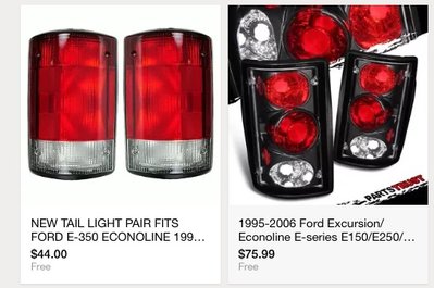 1995-2006 E350 lights