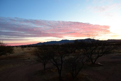 Sunrise over the Whetstones, our destination for the day