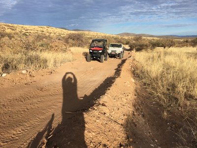 The road in to Apache Springs Cabin has been recently graded. This smooth condition is not usual