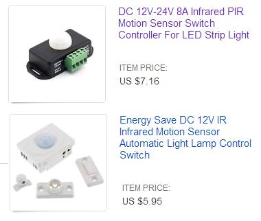 eBay motion sensors